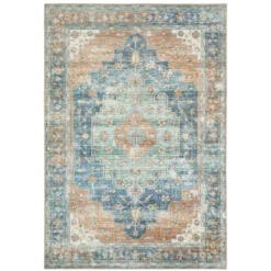 Marcel Bohemian Border Medallion Area Rug Orange/Blue - Captiv8e Designs 21 Marcel Bohemian Border Medallion Area Rug Orange/Blue - Captiv8e Designs -Home Decoration GUEST 7cdbc8d9 5e6a 4858 ab35 2b7b168e7c9e