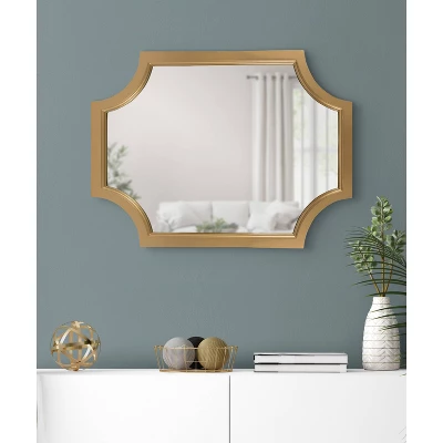 18" X 24" Hogan Scallop Wall Mirror Gold - Kate & Laurel All Things Decor 6 18" X 24" Hogan Scallop Wall Mirror Gold - Kate & Laurel All Things Decor - Image 4