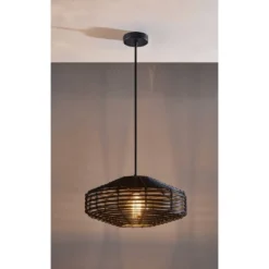 7" Kingston Pendant Ceiling Light Black - Adesso -Home Decoration GUEST 7e71e8ae e025 4b67 aa99 1d5f9025cd22