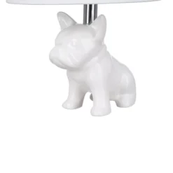 15.5" Whimsical Bulldog Table Lamp White (Includes LED Light Bulb) - Cresswell Lighting -Home Decoration GUEST 7f0a0b3f 8012 4b49 9b8c 50a2860f2232