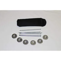 EEZ-RV Products Durable 9 X 18 Foot Reversible Outdoor Mat For Patios, Backyards, Campsites, & RV Pads W/ Carrying Case & Ground Stakes, Brown Vine