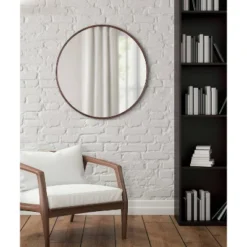 30" Caskill Round Wall Mirror Bronze - Kate & Laurel All Things Decor -Home Decoration GUEST 81c2e1ce 8412 44e0 82a3 bba23df66ab7