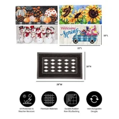 Evergreen Flag Sassafras Doormat Seasonal Spring, Summer, Winter Fall Floormat And Tray Set Of 5 12 Evergreen Flag Sassafras Doormat Seasonal Spring, Summer, Winter Fall Floormat And Tray Set Of 5 -Home Decoration GUEST 822a3dc6 e4d7 41dc 8026 55b56c14777a