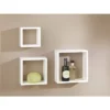 3pc Cube Shelf Set White - Dolle Shelving