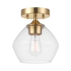 Harrow 1-Light Semi-Flush Mount Ceiling Lighting With Clear Glass Shade - Globe Electric 13 Harrow 1-Light Semi-Flush Mount Ceiling Lighting With Clear Glass Shade - Globe Electric -Home Decoration GUEST 86a73664 b0d0 47f4 aa9a c8f3403aa112