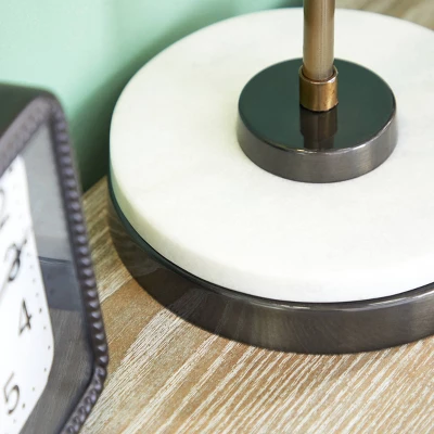 22" Metal Desk Lamp With Spotlight Shade Black - Olivia & May 3 22" Metal Desk Lamp With Spotlight Shade Black - Olivia & May