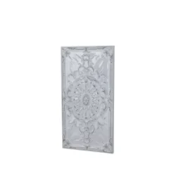 Metal Scroll Wall Decor With Embossed Details White - Olivia & May 11 Metal Scroll Wall Decor With Embossed Details White - Olivia & May -Home Decoration GUEST 8d7a84bb ccd6 485e af4c cfbb0b5101e3