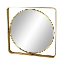 Modern Metal Iron Wall Mirror Gold - Olivia & May -Home Decoration GUEST 8db6a960 4dc5 434e b07b 672595306ae7