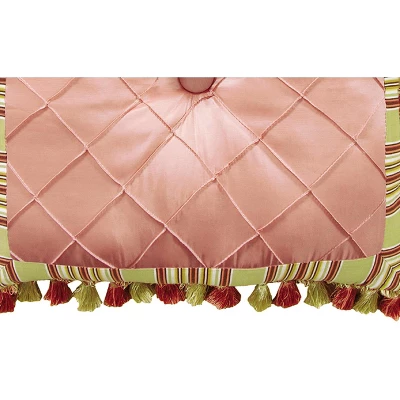 C&F Home 18" X 18" Pink Tuck Stitched Tuck Stitched Pillow 4 C&F Home 18" X 18" Pink Tuck Stitched Tuck Stitched Pillow - Image 2