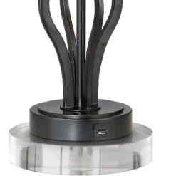 360 Lighting Heather Modern Industrial Table Lamps Set Of 2 With Round Risers 27 1/4" Tall Dark Iron USB Charging Port Iron Burlap Drum Shade For Desk 8 360 Lighting Heather Modern Industrial Table Lamps Set Of 2 With Round Risers 27 1/4" Tall Dark Iron USB Charging Port Iron Burlap Drum Shade For Desk -Home Decoration GUEST 8e764a3c f5f5 45bb b692 d9e1cade8dab