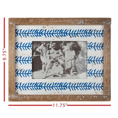 Blue Print 5X7 Wood Photo Frame - Foreside Home & Garden 8 Blue Print 5X7 Wood Photo Frame - Foreside Home & Garden - Image 6