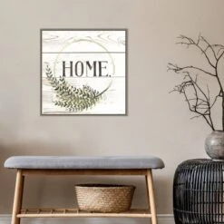 22" X 22" Family Farmhouse I By Grace Popp Framed Canvas Wall Art Gray Wash - Amanti Art -Home Decoration GUEST 8f9308d4 b0bf 4250 b802 0eecc01b2489