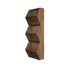 Burdock Rustic Wood And Metal Wall Vertical Storage Pockets Brown - Kate And Laurel All Things Decor, Uniek 9 Burdock Rustic Wood And Metal Wall Vertical Storage Pockets Brown - Kate And Laurel All Things Decor, Uniek -Home Decoration GUEST 901200c5 a95b 4e5d 8852 30828f7bff1c