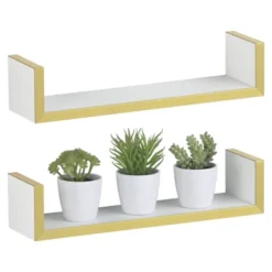 MDesign Floating Wall Mounted U-Shelf Hanging Decor -Home Decoration GUEST 912df736 90f8 487c b627 a9edf3a6303e