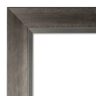 29" X 29" Non-Beveled Domus Dark Silver Wood Wall Mirror - Amanti Art 4 29" X 29" Non-Beveled Domus Dark Silver Wood Wall Mirror - Amanti Art - Image 2
