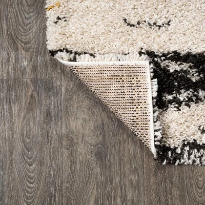 Nova Modern Bold Strie' Shag Area Rug - JONATHAN Y 4 Nova Modern Bold Strie' Shag Area Rug - JONATHAN Y - Image 2