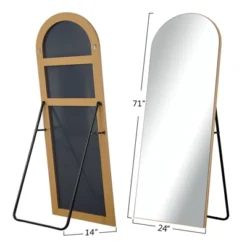 Oceana 71"x 24" Full Length Mirror Arch Floor Mirror With Bracket - The Pop Home 9 Oceana 71"x 24" Full Length Mirror Arch Floor Mirror With Bracket - The Pop Home -Home Decoration GUEST 93c4a73f c7ea 4e92 b153 28a437437204