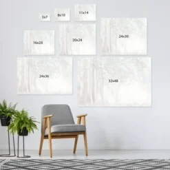 Americanflat Silver Leaves By PI Creative Art Unframed Canvas Wall Art -Home Decoration GUEST 93e465b9 b420 46ee 80cd a235b6506e91