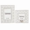 Transpac Wood 9" White Spring Die-Cut Patterned Frame Set Of 2 -Home Decoration GUEST 941a8b37 f87c 4c13 b113 bc50c95e5570