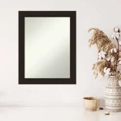 22" X 28" Non-Beveled Carlisle Espresso Wood Wall Mirror - Amanti Art 12 22" X 28" Non-Beveled Carlisle Espresso Wood Wall Mirror - Amanti Art -Home Decoration GUEST 948059db 0e63 41fa 997c 5f98266dcf50