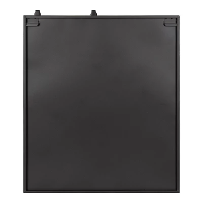 24" X 7.25" X 28" Samuels Decorative Wood And Metal Wall Cabinet Charcoal/Rustic Brown - Kate & Laurel All Things Decor 5 24" X 7.25" X 28" Samuels Decorative Wood And Metal Wall Cabinet Charcoal/Rustic Brown - Kate & Laurel All Things Decor - Image 3