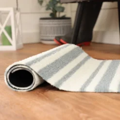 2'x3' ColorStar Timeless Stripe Door Mat Silver - Bungalow Flooring -Home Decoration GUEST 95554be0 375d 4772 bc56 1d81da116654