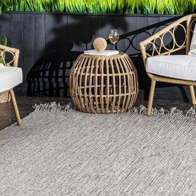 NuLOOM Stacey Textured Modern Geometric Indoor/Outdoor Area Rug 10 NuLOOM Stacey Textured Modern Geometric Indoor/Outdoor Area Rug - Image 8