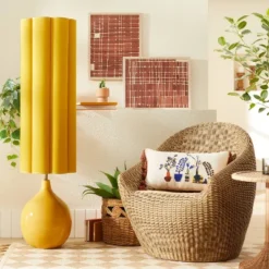 Floor Lamp Yellow Ceramic With Elongated Shade (Includes LED Light Bulb) - Opalhouse™ Designed With Jungalow™ 7 Floor Lamp Yellow Ceramic With Elongated Shade (Includes LED Light Bulb) - Opalhouse™ Designed With Jungalow™ -Home Decoration GUEST 95b449fe 3e14 4047 9981 8f535191462d
