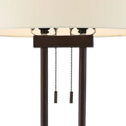 Franklin Iron Works Roscoe Modern Floor Lamp Standing 62" Tall Oil Rubbed Bronze Twin Pole White Drum Shade For Living Room Bedroom Office House Home 12 Franklin Iron Works Roscoe Modern Floor Lamp Standing 62" Tall Oil Rubbed Bronze Twin Pole White Drum Shade For Living Room Bedroom Office House Home -Home Decoration GUEST 95c524af 11eb 41de b8a7 b3eef98a7c88