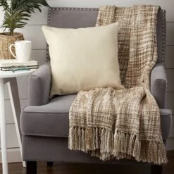 50"x60" Variegated Acrylic Throw Blanket Stone - Design Imports -Home Decoration GUEST 97086606 d5a7 471f af36 d7b87058a9f0