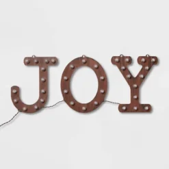 Hanging Lit 'JOY' Sign Brushed Bronze With Warm White Lights - Wondershop™ 7 Hanging Lit 'JOY' Sign Brushed Bronze With Warm White Lights - Wondershop™ -Home Decoration GUEST 97ae30fd a11c 47c1 8915 1f1cf78aaf51