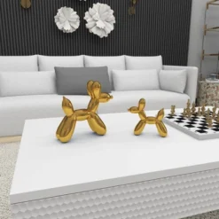 Set Of 2 Ceramic Balloon Dog Sculptures - Olivia & May -Home Decoration GUEST 987c698a e39c 4deb a9db 4e97521d8916