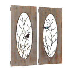 Set Of 2 Wood Bird Wall Decors With Tree Branches Brown - Olivia & May 25 Set Of 2 Wood Bird Wall Decors With Tree Branches Brown - Olivia & May -Home Decoration GUEST 98cf3df6 f16a 4ad4 8335 73e75ec1eb76