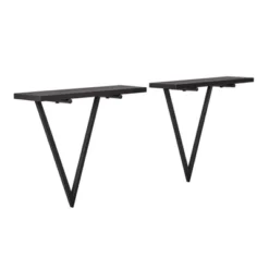 15.7" X 13.5 Set Of 2 Reversible Triangle Accent Wall Shelves - Danya B. -Home Decoration GUEST 99571237 8f3f 4f6e 9231 14a970aa56e1