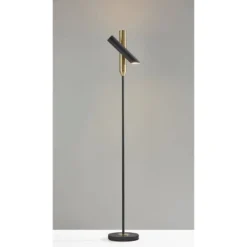 LED Vega Torchiere Black/Brass (Includes LED Light Bulb) - Adesso 13 LED Vega Torchiere Black/Brass (Includes LED Light Bulb) - Adesso -Home Decoration GUEST 9b0bba9e 87eb 4364 a2b8 2b44025d3a74