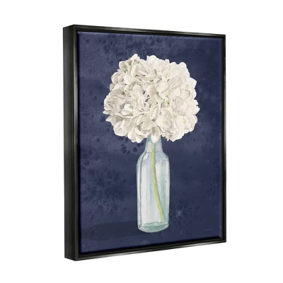 Stupell Industries White Floral Bouquet In Bottle Blue Painting 4 Stupell Industries White Floral Bouquet In Bottle Blue Painting - Image 2