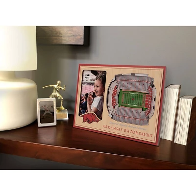 4" X 6" NCAA Arkansas Razorbacks 3D StadiumViews Picture Frame 3 4" X 6" NCAA Arkansas Razorbacks 3D StadiumViews Picture Frame