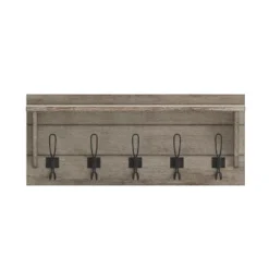 Merrick Lane Pine Wood 24 Inch Wall Mount Storage Rack With 5 Hanging Hooks And Upper Display Shelf 26 Merrick Lane Pine Wood 24 Inch Wall Mount Storage Rack With 5 Hanging Hooks And Upper Display Shelf -Home Decoration GUEST 9e26a946 6a96 4a1f bcfd cedad5a7bbb6