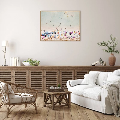 Ventura Beach By Krista Broadway Framed Canvas Wall Art Print - Amanti Art 5 Ventura Beach By Krista Broadway Framed Canvas Wall Art Print - Amanti Art - Image 3