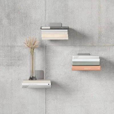 Set Of 3 Conceal Floating Large Shelves - Umbra 9 Set Of 3 Conceal Floating Large Shelves - Umbra - Image 7