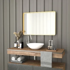 Merrick Lane Metal Deep Setd Wall Mirror For Bathroom, Entryway, Dining Room, & Living Room 16 Merrick Lane Metal Deep Setd Wall Mirror For Bathroom, Entryway, Dining Room, & Living Room -Home Decoration GUEST a4fb3d5d ef11 4054 b082 4dcceccf696a