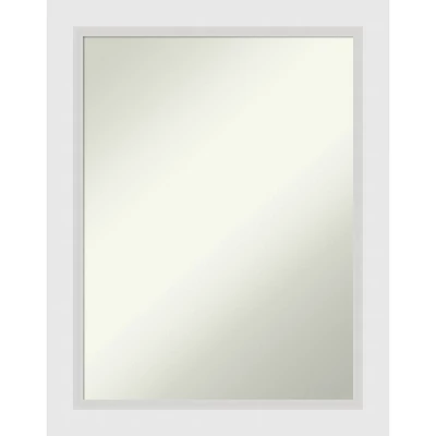 Amanti Art Blanco White Non-Beveled Wood Bathroom Wall Mirror 10 Amanti Art Blanco White Non-Beveled Wood Bathroom Wall Mirror - Image 8