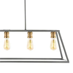 38" LED 5-Light Floyd Iron Adjustable LED Pendant Gray/Brass - JONATHAN Y 11 38" LED 5-Light Floyd Iron Adjustable LED Pendant Gray/Brass - JONATHAN Y -Home Decoration GUEST a626e12c 8db4 4391 96cb 696582b27501