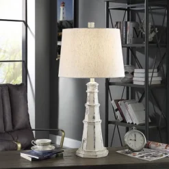 Berwyn Light House Table Lamp With Tapered Drum Shade White - StyleCraft 11 Berwyn Light House Table Lamp With Tapered Drum Shade White - StyleCraft -Home Decoration GUEST a6abc6a0 dcae 48d0 a9f9 d770907ec803