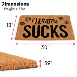 BirdRock Home Winter Sucks Coir Front Door & Entry Doormat - 18" X 30" 10 BirdRock Home Winter Sucks Coir Front Door & Entry Doormat - 18" X 30" -Home Decoration GUEST a735367f 01d8 4995 8712 0a4a9fab1f18