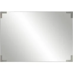 Noble Park Slynia Rectangular Vanity Decorative Wall Mirror Modern Silver Metal Corner 27" Wide For Bathroom Bedroom Living Room Home Office Entryway 13 Noble Park Slynia Rectangular Vanity Decorative Wall Mirror Modern Silver Metal Corner 27" Wide For Bathroom Bedroom Living Room Home Office Entryway -Home Decoration GUEST a7e2e21a 7043 4752 8887 b0bb37bea336