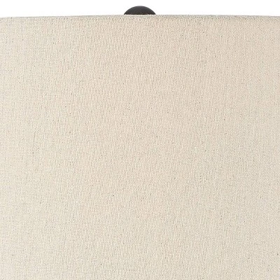 360 Lighting Lynn Modern Industrial Buffet Table Lamps 26" High Set Of 2 Dark Bronze Metal Oatmeal Drum Shade For Bedroom Living Room Bedside Office 4 360 Lighting Lynn Modern Industrial Buffet Table Lamps 26" High Set Of 2 Dark Bronze Metal Oatmeal Drum Shade For Bedroom Living Room Bedside Office - Image 2