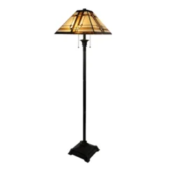 Hastings Home Tiffany-Style Dual Light LED Floor Lamp -Home Decoration GUEST a8a13c93 4af3 4d81 9800 bd784cf28e1c