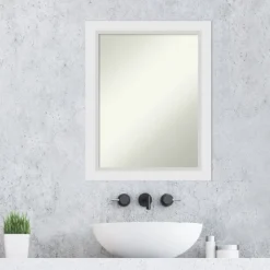 Amanti Art Blanco White Non-Beveled Wood Bathroom Wall Mirror 17 Amanti Art Blanco White Non-Beveled Wood Bathroom Wall Mirror -Home Decoration GUEST a94e42a4 098c 43ed b29e 92062ee6a309