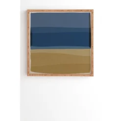 Orara Studio Modern Bamboo Framed Wall Art Blue/Brown - Deny Designs -Home Decoration GUEST a9a05e58 948d 416f 9c9d ca95078ff46c